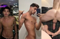 Breno Mucelin jerks his massive latin cock