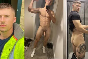 GymLadChris69 jerks off and licks up his cum