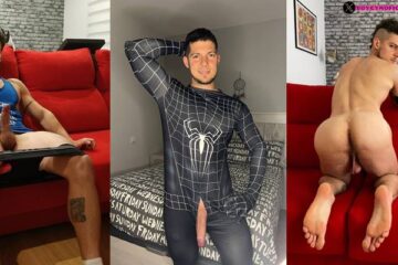 BoyGym shows off his hole while he jerks off