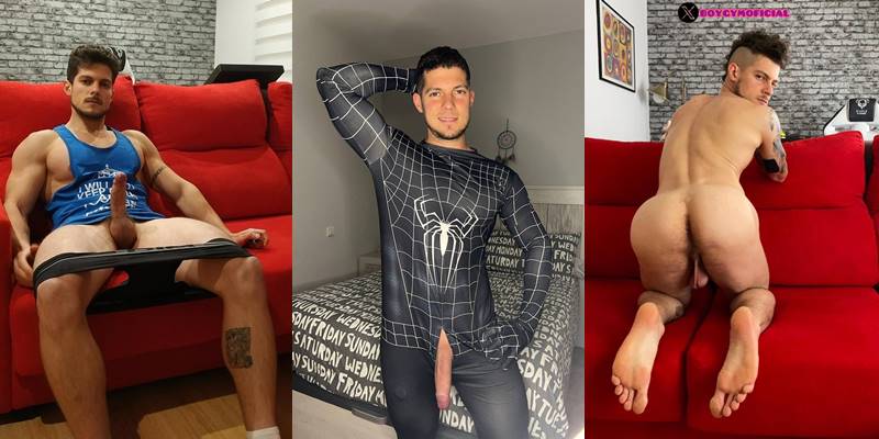 BoyGym shows off his hole while he jerks off