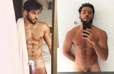 Gabriel Fuentes shows off his cock and cums