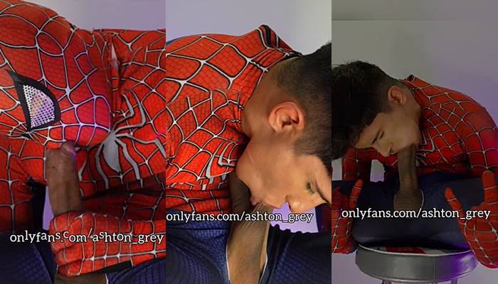 Ashton_grey sucks his own cock