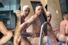 Young latins fuck around the house