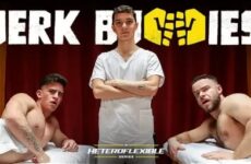 Trevor Brooks, Sam Ledger and Marcus McNeill – massages leads to fucking