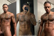 A clip of Ryan Realcria taking a shower