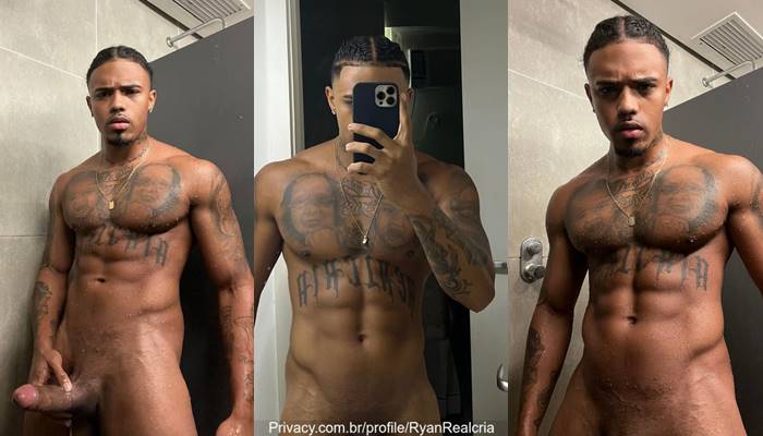 A clip of Ryan Realcria taking a shower