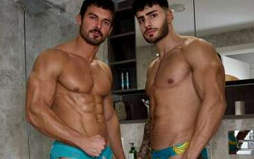 FitNarad and Josh Watson show off their cocks