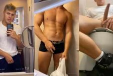 PeachyyBoy jerks off on the toilet