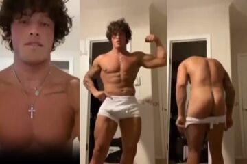 Fit stud shows off his body and ass