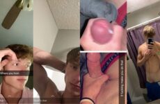 Thin twink jerks off – a compilation
