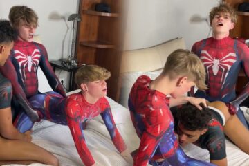 SpiderTwinks – a threesome with LuisTwinkyy