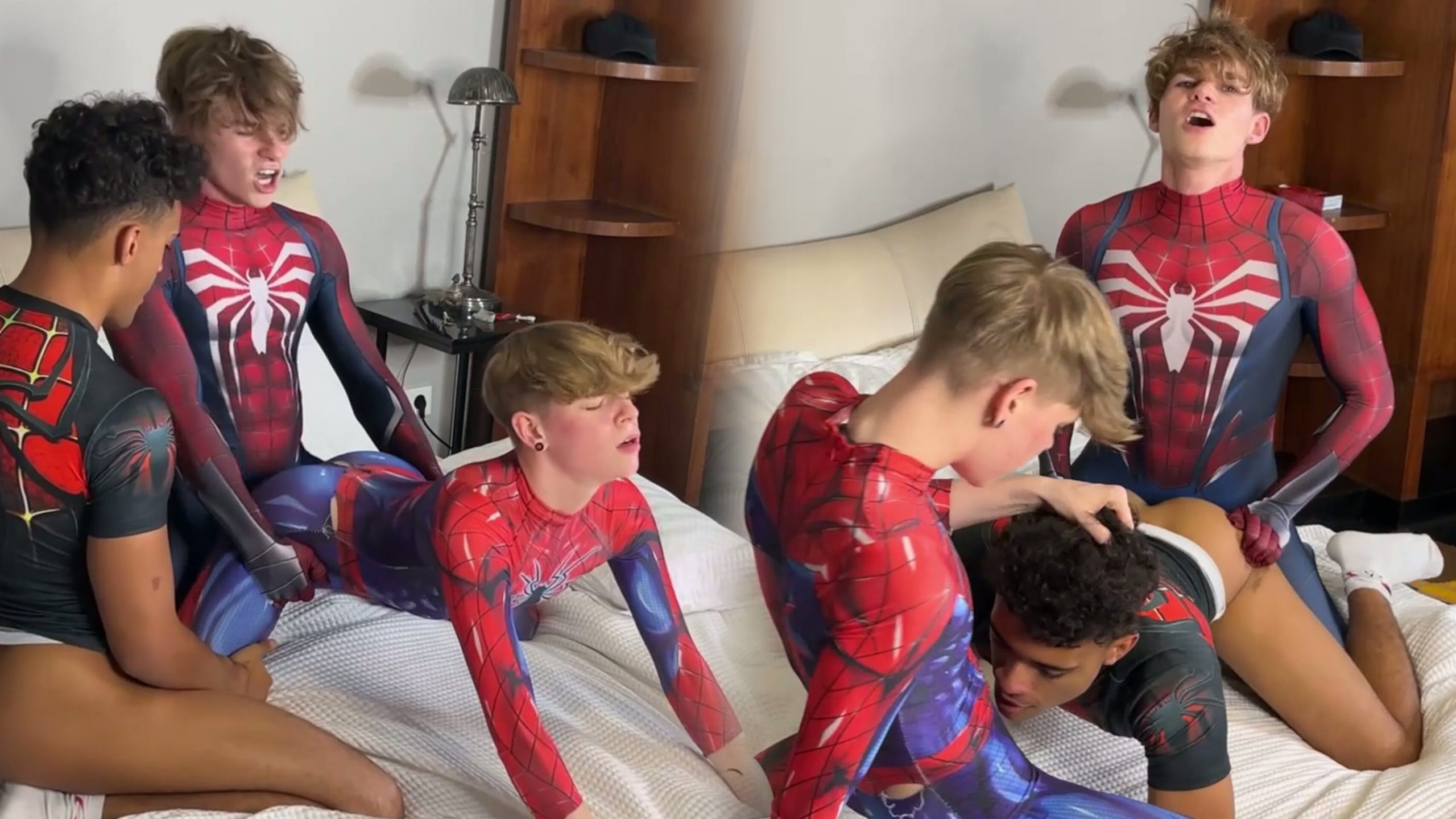 SpiderTwinks – a threesome with LuisTwinkyy