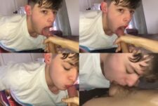 Gaytwink0001 – twink sucks on a cock and licks up cum