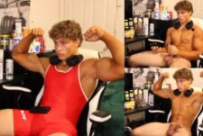 Stud twink takes a break from gaming to jerk – maxednat