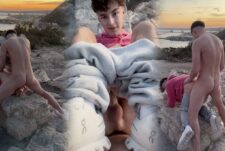 Alo_Twink and Oskarx fuck at the overlook at sunset