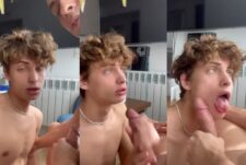 LickiMartinez sucks another cock before swallowing a load