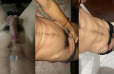 Hairy white cock gets jerked and cums – ArthurVictor