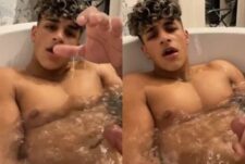 Sepanta Arya jerks off and cums in the jacuzzi