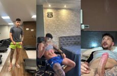 Levy Mattos (mattoslevyy) shows off his veiny cock