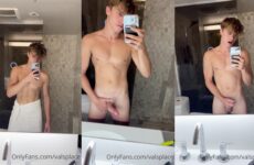 Valentin Mehinagic (valsplace) jerks off after a shower