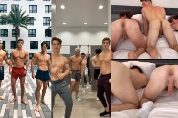 Nick Sandell and friends show off this holes