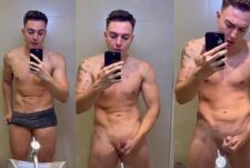 Iago Alves jerks off in the bathroom