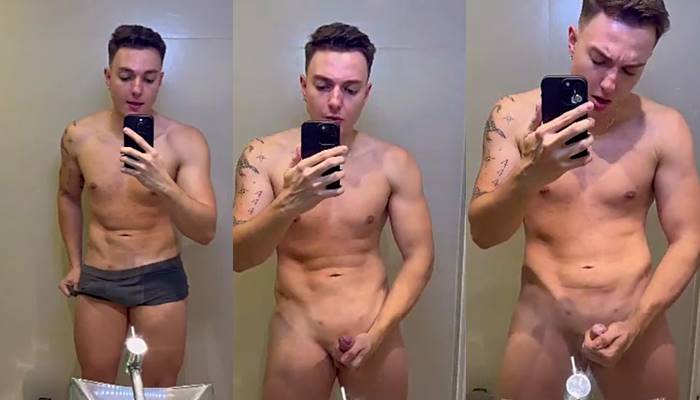 Iago Alves jerks off in the bathroom - JustTheGays.com - Stream the newest and hottest free gay porn videos from OnlyFans, JustforFans, GayForFans, myvidster, and 4myfans