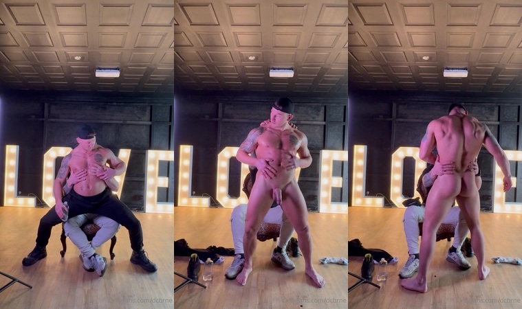 Nate Steel (mrpleasure_uk) gives Dean (dcbrne) a lap dance