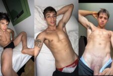 Twink Lucas Dias Mattos shows off his cock and body – a compilation