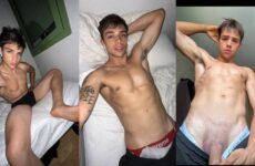 Twink Lucas Dias Mattos shows off his cock and body – a compilation