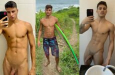 Renan Kalany jerks his twink cock