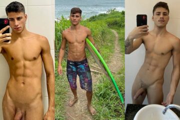 Renan Kalany jerks his twink cock