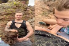 Taking a break from a hike to get my cock sucked