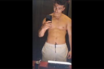 My hot muscle bro leonardaaron18 just emptied his balls after a long gym session hes asking for someone to – with Ethan_Pr