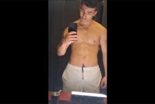 My hot muscle bro leonardaaron18 just emptied his balls after a long gym session hes asking for someone to – with Ethan_Pr