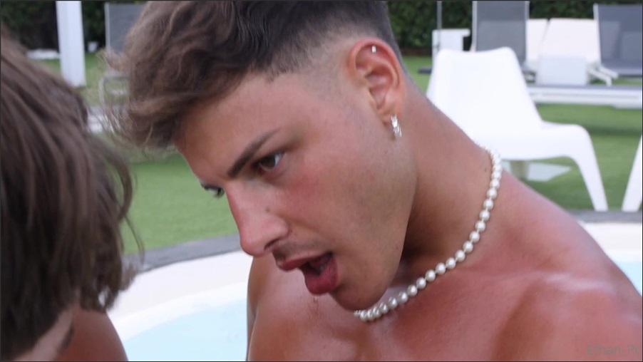 Its out now My friend tymothyfire and I were hanging by the pool when these two straight curious italian br – with Ethan_Pr