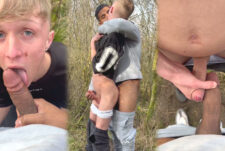 James Yalch – sucking cock in the woods and fooling around with my bf