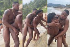 Latin guys fuck on the public beach – with Nicosaesthetic