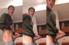 Big dick twink jerks off in the bathroom – Jaden_big