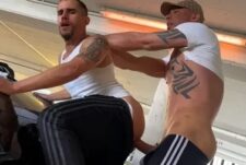 Tian Tao fucks Deepthroat raw in the parking lot