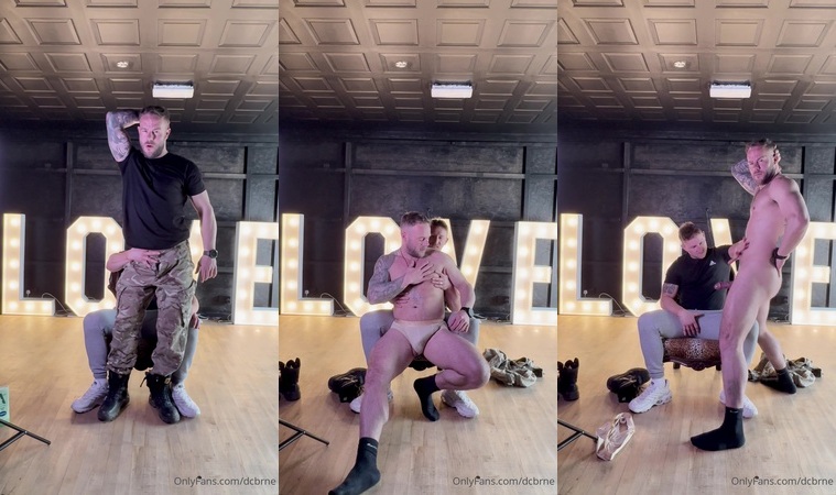 Dean (dcbrne) gives Nate Steel (mrpleasure_uk) a lap dance