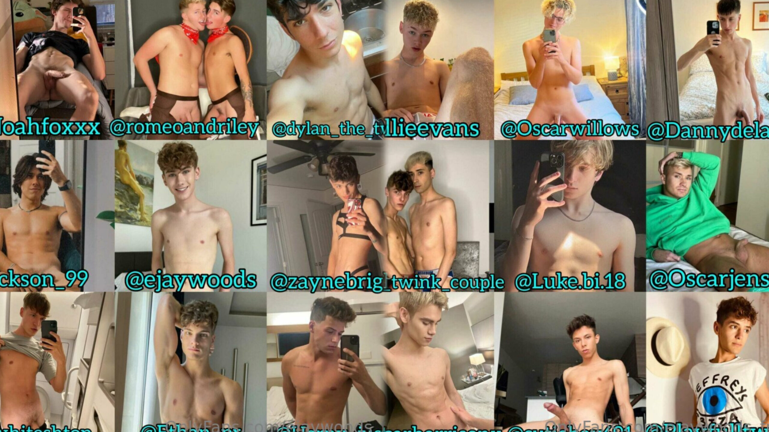 40 min compilation of 17 hot twinks – Ollieevans, OscarWillows, dannydelanox, uk_twink_couple, luke.bi.18, oscarjenson, oscarharrisonx, cutieboy691, playfulltwink, noahfoxxx, romeoandriley, dylan_the_twink, jacksond_99, ejaywoods, zaynebright, whiteshton, ethan_pr, horny_justin