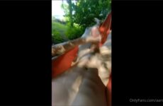 Aaron3108 jerks off in the hammock