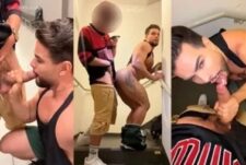 Vitao Grandao fucks Rico Marlon in the locker room stairwell