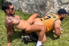 Pablo Bravo And Jupiter Colt fuck in the park