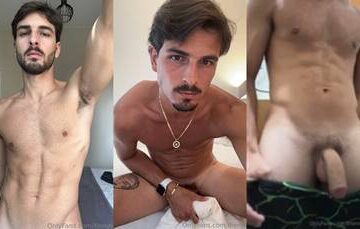 Brenno Leone jerks and cums on a pillow