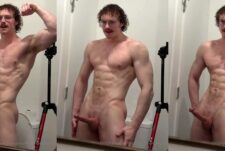 Jerking off while flexing my muscles – Timothy Champagne