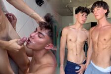 Danny Delano fucks Luca Ambrose and leaves him with a facial