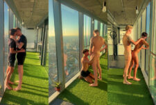 Axel65xxx fucks Chasexparkerr while enjoying the view