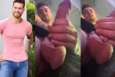 Influencer Yuri Bonotto shows off and jerks his cock
